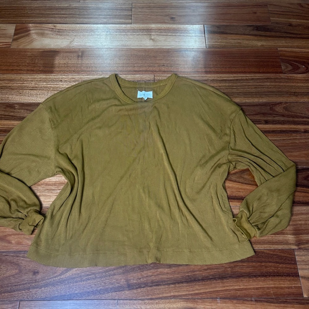 Lou & Grey Ribbed‎ Long Sleeve Top XXS Casual top